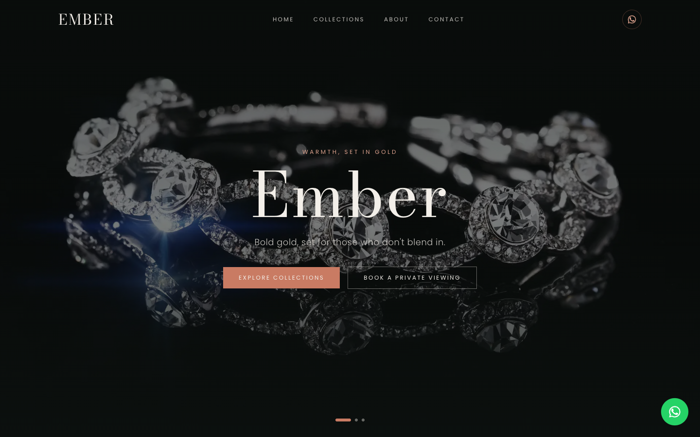 Ember landing page preview
