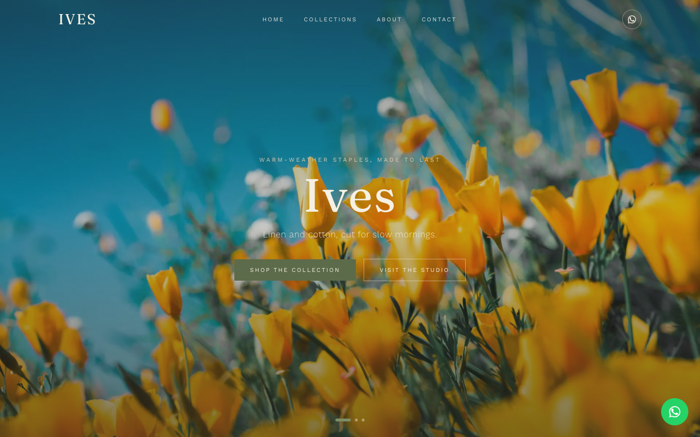 Ives Studio landing page preview